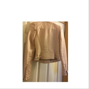 Zara faux leather bike jacket